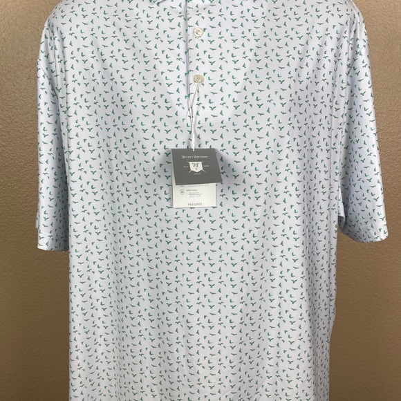 NEW Hickey Freeman Stretch Golf Polo Birds XXL $94 - Picture 6 of 9